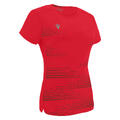Irma Shirt Dame RED/BLK XL Teknisk løpe t-skjorte til dame