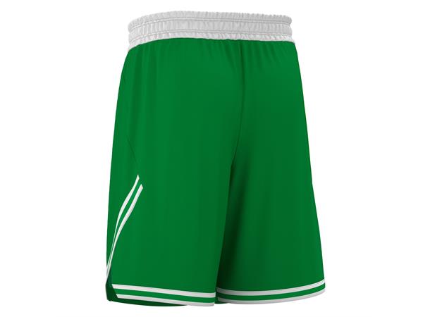 Kansas Basket Eco Shorts GRN/WHT XS Teknisk basketshorts - Unisex 
